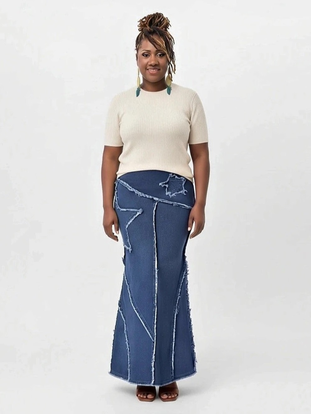 Women's Blue Maxi Skirt Like New